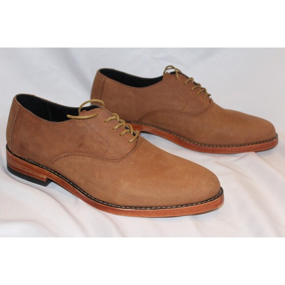 NISOLO MEN\'S CALANO 2.0‎ OXFORD LEATHER DRESS SHOES OAK SZ 8.5 NIB $188 main image 4